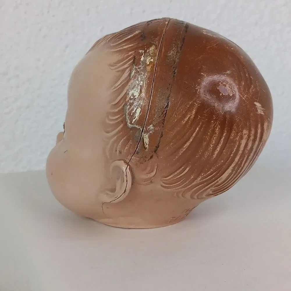 Ideal Sleepy Eyes Doll Head Composite Made in the USA pat. No 22522077 For Parts